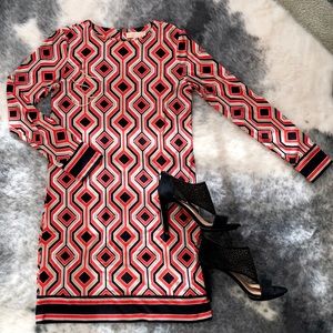 Michael Kors geometric print shift dress